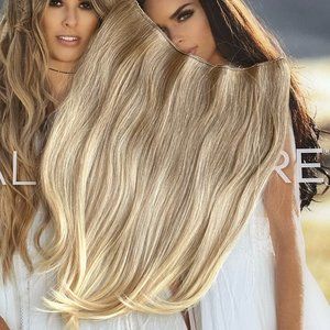 HaloCouture New 16" Original Halo Remy Human Hair Extension B60 Balayage Blonde